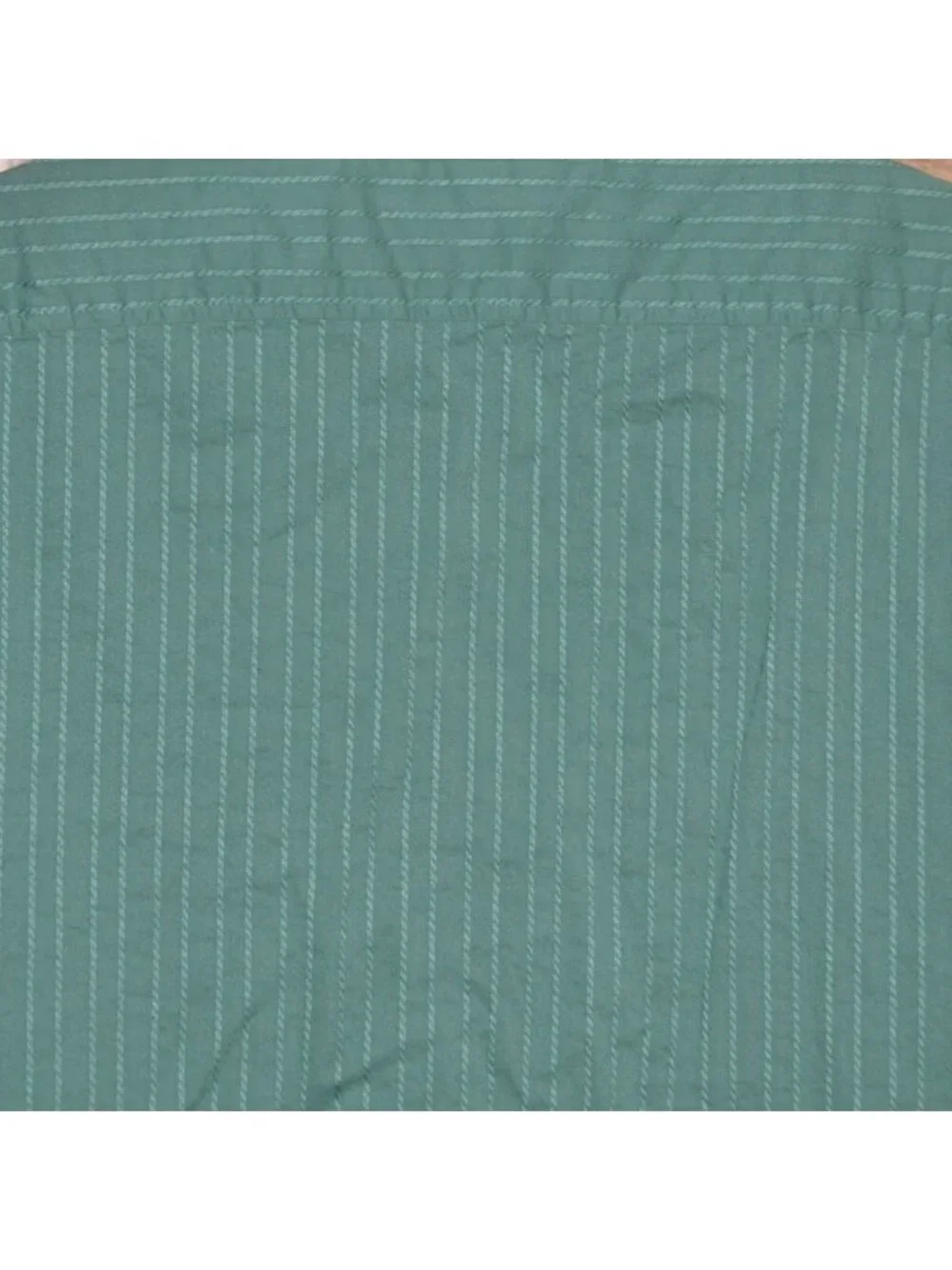 Banana Republic Mens Green Button Up Short Sleeve Striped Shirt Size XL Cotton